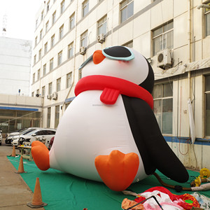Tùy chỉnh <span class=keywords><strong>Inflatable</strong></span> dễ thương chim cánh cụt đen trắng <span class=keywords><strong>Inflatable</strong></span> chim cánh cụt mô hình phim hoạt hình - Product Image 5