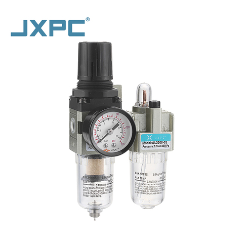 JXPC JAC2010  Series 1/4\" FR.L Pneumatic Fitting  Air Source Treatment Unit Filter Valves for Industrial Machinery Applications