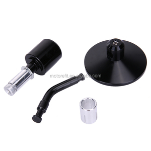 Rétroviseurs d'extrémité de guidon de moto CNC 3 "Round 7/8" pour Honda Yamaha Suzuki Rétroviseurs latéraux d'extrémité de guidon - Product Image 4