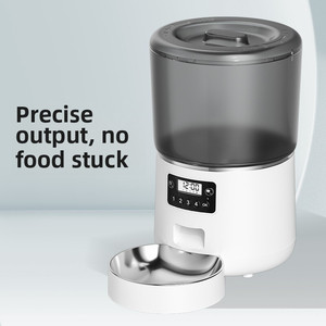 Alimentador Automático de Ração para Gatos e Cães 2025 Presente de Ano Novo com Tigela de Aço Inoxidável Forma Arredondada Fonte de Energia Carregável - Product Image 3