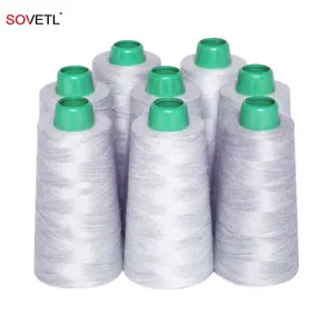 SS Fiber Conductive Thread Anti Static Custom Color Stainless Steel Staple Fiber Fabric Garment Conductive Yarn Thread