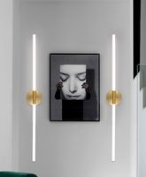 Applique murale LED moderne longue pour maison, chambre à coucher, escaliers, salon, canapé, éclairage de fond, lampe de décoration
