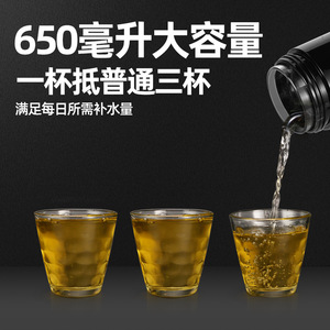Tea <b>Water</b> Separation Double Wall Glass <b>Bottle</b> With Carrying Rope Portable Travel Cup For Men And Women Reusable First Class - Product Image 4