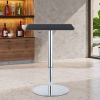 Tables de bar hautes réglables en métal et en MDF pour la maison et le bar à domicile et à usage commercial