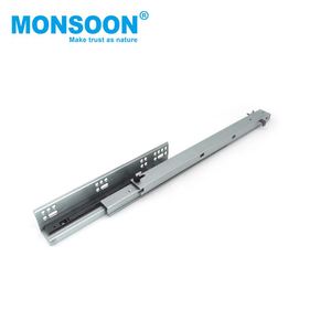 Glissière de <span class=keywords><strong>tiroir</strong></span> escamotable à double extension pour meuble de cuisine, style européen, fermeture amortie, dissimulée, à montage <span class=keywords><strong>sous</strong></span>-plaque, avec broches - Product Image 5