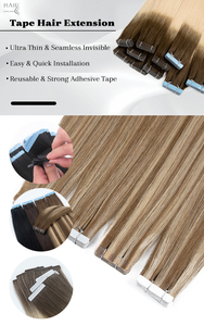 Extensiones de Cabello Humano con Cinta Adhesiva, Cabello Virgen Ruso Remy, Doble Trama, Cinta Invisible, Larga Duración - Product Image 5