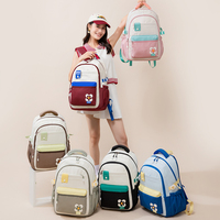 Tas Ransel Anak Sekolah Kapasitas Besar Gaya Eksklusif 2026, Fashion Santai, Dekorasi Bunga Kartun Lucu