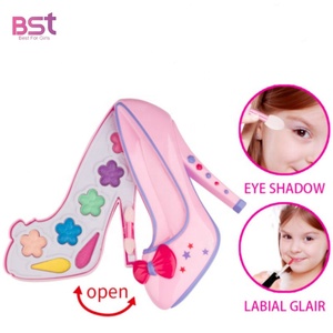 Ensemble complet de robes, <span class=keywords><strong>jeu</strong></span> de <span class=keywords><strong>maquillage</strong></span> DIY, chaussures à talons hauts de princesse lavables, boîte de <span class=keywords><strong>maquillage</strong></span>, jouet - Product Image 2