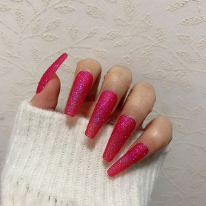 <span class=keywords><strong>Uñas</strong></span> artificiales de Ballet cegbling, <span class=keywords><strong>Color</strong></span> puro, largas, postizas, para Nail Art, venta al por mayor, 24 Uds. - Product Image 6
