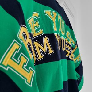 เสื้อสตรีทแวร์ผ้าฝ้าย 100% ปักโลโก้แบบกำหนดเอง สไตล์ฮิปฮอป ทรงบ็อกซี่ ไหล่ตก ชายเสื้อครอป โอเวอร์ไซส์ พิมพ์ลายภาพ - Product Image 3