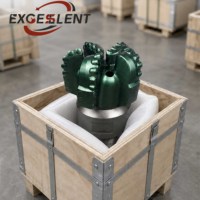 Foret de forage PDC robuste en acier pour puits pétrolifères et puits d'eau, adapté aux couches abrasives dures