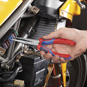 Steel Mechanics' <b>Pliers</b> with Half-Round <b>Nose</b> Wire Cutter Metric <b>Needle</b> <b>Nose</b> <b>Pliers</b> PVC/Plastic Handle Customizable OEM Support - Product Image 2