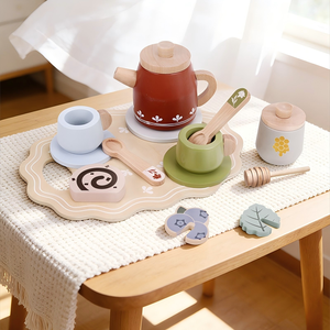 Juguetes <span class=keywords><strong>de</strong></span> <span class=keywords><strong>Cocina</strong></span> <span class=keywords><strong>de</strong></span> Madera para Niños para Jugar a las Casitas - Set <span class=keywords><strong>de</strong></span> Postres, Pan y Té <span class=keywords><strong>de</strong></span> la Tarde con Cafetera Realista para Juego <span class=keywords><strong>de</strong></span> Roles - Product Image 4