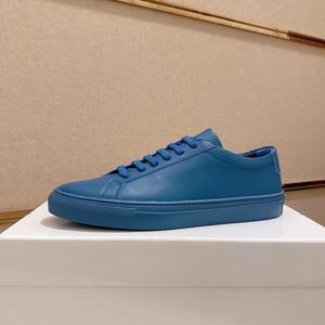 Zapatillas deportivas de hombre europeas de moda, de marca, informales, blancas, de alta gama, con cordones, forro de piel de oveja, de caña baja, ideales para el verano. - Product Image 2