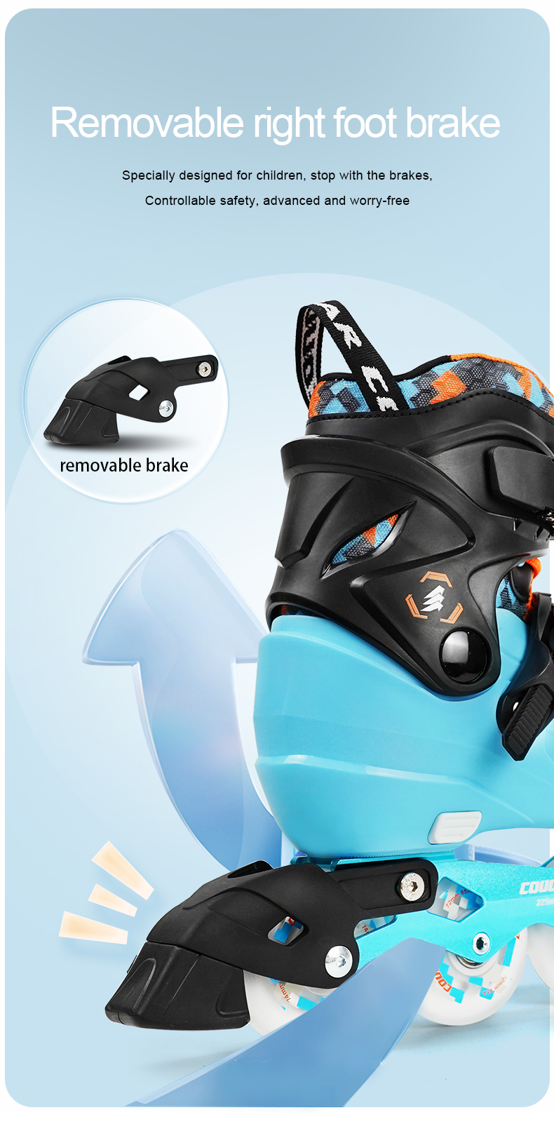 MZS319 COUGAR Inline Roller Skating Shoes for Kids - PRO Skater