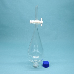 Lab Glassware Pear Shape <strong>Glass</strong> <strong>Separatory</strong> <strong>Funnel</strong> Separating <strong>Funnel</strong> With PTFE or <strong>Glass</strong> Stopcock and Outer Screw Lid - Product Image 5