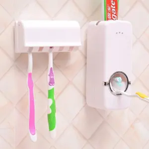 Оптовая торговля настенное крепление хэндс-фри соковыжималка автоматический дозатор зубной пасты для ванной комнаты
