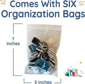 Learning Letters by Four Dublee Letter Tiles with Magnetic Spelling Board with Bags and Storage Box - Product Image 2