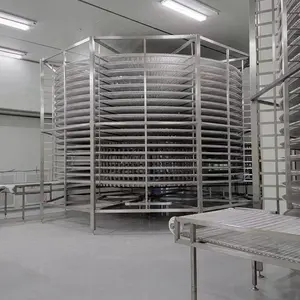 Industrial Croissant Bakery Bread Production Line Spiral Cooling Tower Manufacturer