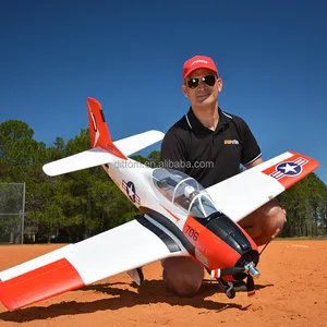 Fms 1400mm T-28D PNP <span class=keywords><strong>RC</strong></span> Mô hình máy bay V4 6CH chuyến bay màu đỏ warbirds 2.4G bọt máy bay - Product Image 6