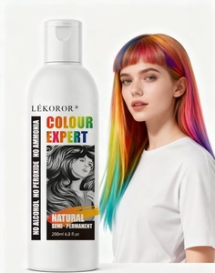 Lekoror <span class=keywords><strong>Tinta</strong></span> per <span class=keywords><strong>Capelli</strong></span> Semipermanente Senza Perossido, Colore <span class=keywords><strong>Rosso</strong></span> Intenso - Product Image 4