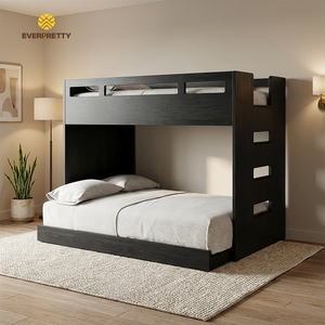 <span class=keywords><strong>Lit</strong></span> <span class=keywords><strong>superposé</strong></span> <span class=keywords><strong>double</strong></span> <span class=keywords><strong>en</strong></span> bois moderne pour petit appartement, hôtel, école, dortoir, <span class=keywords><strong>avec</strong></span> échelle, <span class=keywords><strong>lit</strong></span> composite pour 2-3 personnes, CE - Product Image 4