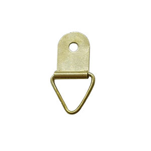 <span class=keywords><strong>Crochet</strong></span> en métal doré plat triangulaire décoratif de 25x10 mm avec œillet <span class=keywords><strong>pour</strong></span> accrocher des tableaux et cadres - Product Image 4