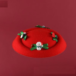 Hot Sale Christmas Day <strong>Small</strong> Headwear for Girls Wholesale Velvet Christmas Festival Party <strong>Fascinator</strong> for Women - Product Image 4