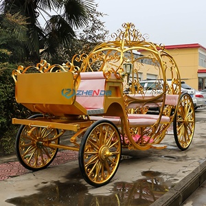 Carruaje de Caballos Tipo Calabaza para Bodas, Venta al Por Mayor Directo de Fábrica, Carruaje de Transporte Especial - Product Image 1