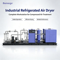 Sécheur frigorifique industriel en acier inoxydable 18CFM 0,5m³ – Petit système de refroidissement d'air comprimé pour usine médicale et compresseur