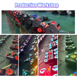 ไฟเวที Avastron 200W 4 หัวแบบเคลื่อนที่ได้ 16x10W RGBW 4in1 บีม เลเซอร์ สโตรบ 4 แขนหมุนได้ DMX512 ควบคุมด้วยเสียง สำหรับงานดีเจ ดิสโก้ - Product Image 6