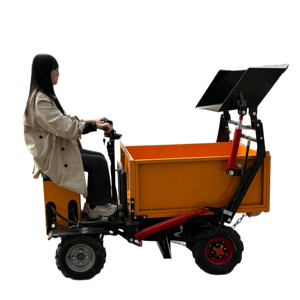 Four-wheel Handcart Construction Sites Self-loading Dump Truck Used <b>Transporting</b> Sand Bricks Agricultural Materials SW-4LZCZX th - Product Image 6