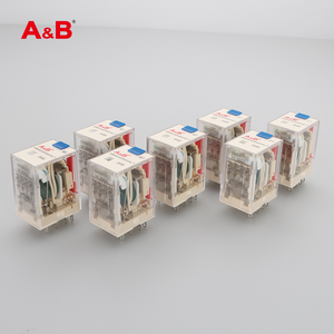 A & B abke4coo24lt 5A thu nhỏ công nghiệp mục đích chung <span class=keywords><strong>Relay</strong></span> 250VAC 30VDC bảo vệ chuyển đổi điện từ kín Rơ Le - Product Image 1
