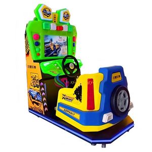 เครื่องเล่นเกมอาร์เคดสำหรับเด็กแบบใช้แบตเตอรี่ สำหรับเล่นในร่ม/กลางแจ้ง จำลองการแข่งรถ เหมาะสำหรับเด็กอายุ 2 ถึง 4 ปี ขายส่งในห้างสรรพสินค้า - Product Image 4