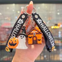 Soododo 2026 Llavero Colgante de Muñeco 3D de PVC con Diseño de Dibujos Animados para Halloween, Impresión UV, Impermeable, Regalo Festivo Pequeño para Niños