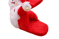 Nouveau style de pantoufles de père noël, chaussures d'intérieur catton, jouets en peluche, cadeaux pour amis, pantoufles de vacances personnalisées