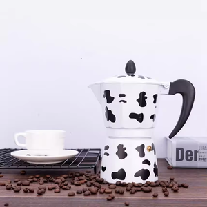 Juego de 1, 2, 3, 6, 9, 12 tazas, <span class=keywords><strong>cafetera</strong></span> Espresso clásica <span class=keywords><strong>italiana</strong></span>, <span class=keywords><strong>cafetera</strong></span> Mocha portátil de negocios, olla Moka de aluminio, <span class=keywords><strong>Material</strong></span> metálico - Product Image 2