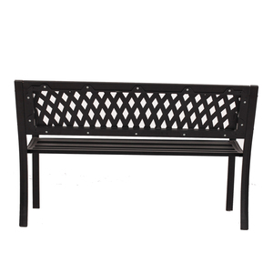 Banc double d'extérieur traditionnel en acier pour jardin, plage, parc, patio - Utilisation scolaire et hospitalière - Product Image 4