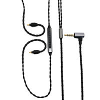 Câble coaxial torsadé pour écouteurs intra-auriculaires IE40 avec microphone pour utilisation avec moniteur et haut-parleur