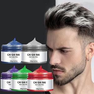 Cera <span class=keywords><strong>de</strong></span> Coloración Temporal para el Cabello <span class=keywords><strong>de</strong></span> Marca Personalizada, Cera Mate para Peinar, Tinte para el Cabello, Pasta para el Cabello, Pomada - Product Image 1