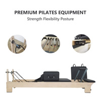 Machine de Pilates Reformer en bois de qualité supérieure, équipement de fitness commercial pour studios professionnels