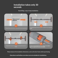 Barre de traction TEZEWA transfrontalière pour usage commercial, barres simples et doubles à fixation murale sans perçage pour enfants, équipement de fitness et d'étirement