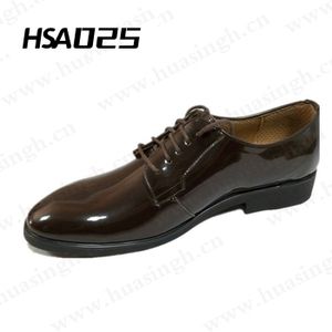 <span class=keywords><strong>WYX</strong></span>, bout pointu style marron brillant excellentes chaussures habillées en cuir dur anti-dérapant semelle en caoutchouc durable chaussures de direction HSA025 - Product Image 1
