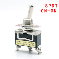 Interrupteur à bascule SPST SPDT 15A 250VAC 2 broches 3 broches On-off/on-on/on-off-on 3 positions 3 broches Interrupteur momentané DPDT Bakélite Instruments