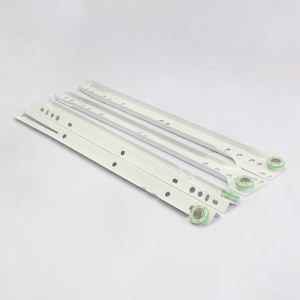 Glissières de tiroir de cuisine robustes et durables, revêtement blanc, glissières silencieuses en acier, rails pour armoire, commode, meubles - Product Image 3