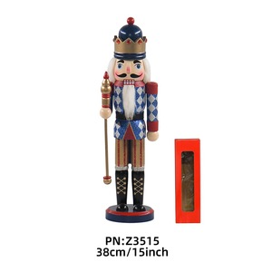 New Painted Wood Puppet Soldier <b>Nutcracker</b> Christmas Traditional European Style Creative Home Craft Ornament WH Brand China - Product Image 6