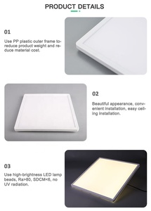 LUCKYSTAR Hình Chữ Nhật 22W Khung Kim Loại Gắn Trên Bề Mặt IP 20 3000K Đèn Trần Led Cho Gia Đình/Văn Phòng/Trường Học/Bệnh Viện - Product Image 2