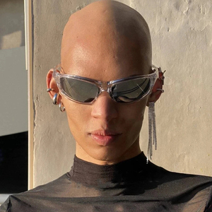 2024 nouveau Y2K lunettes <span class=keywords><strong>de</strong></span> soleil lunettes mode femmes hommes Simple <span class=keywords><strong>sport</strong></span> lunettes <span class=keywords><strong>de</strong></span> soleil femme à la mode teinté lentille lunettes cyclisme lunettes - Product Image 4