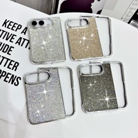 Meilleures ventes à l'étranger pour iPhone 18 FOLD : Coque pliable style bracelet en cristal électroplaqué avec diamants pour Apple 18 ULTRA Duo