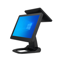 Sistemas POS LED8 VFD220 con Pantalla Táctil de 15-15.6 Pulgadas, Pantalla Secundaria de 9.7 Pulgadas, Windows/Android, Caja Registradora con Demostración de Software Gratuita